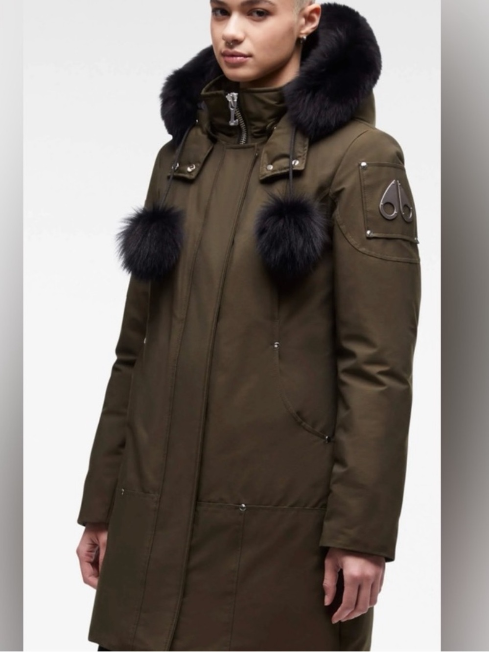 NWT Moose Knuckles Sterling Down Parka Army/Olive Green Sz S